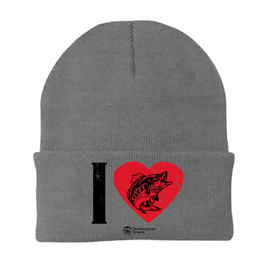 I love Fishing Embroidered Beanie